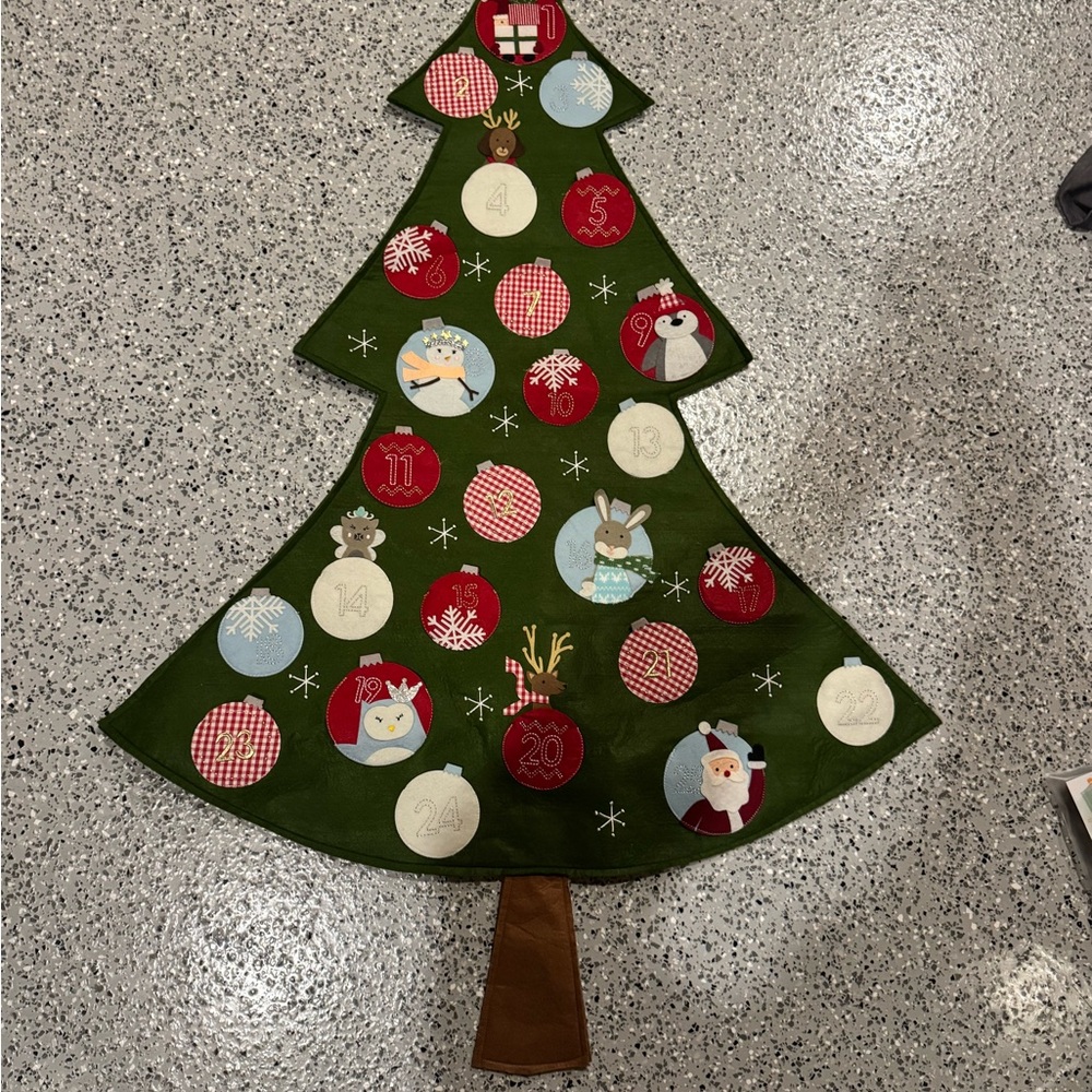 Pottery Barn Kids Green Advent Calendar Tree
